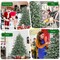 Costway 6ft Artificial Christmas Spruce Hinged Tree w/ 892 Mixed PE & PVC Tips